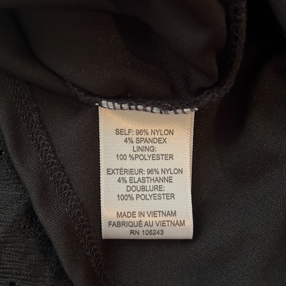 BOBEAU Black Lace Peplum Top - Picture 8 of 8